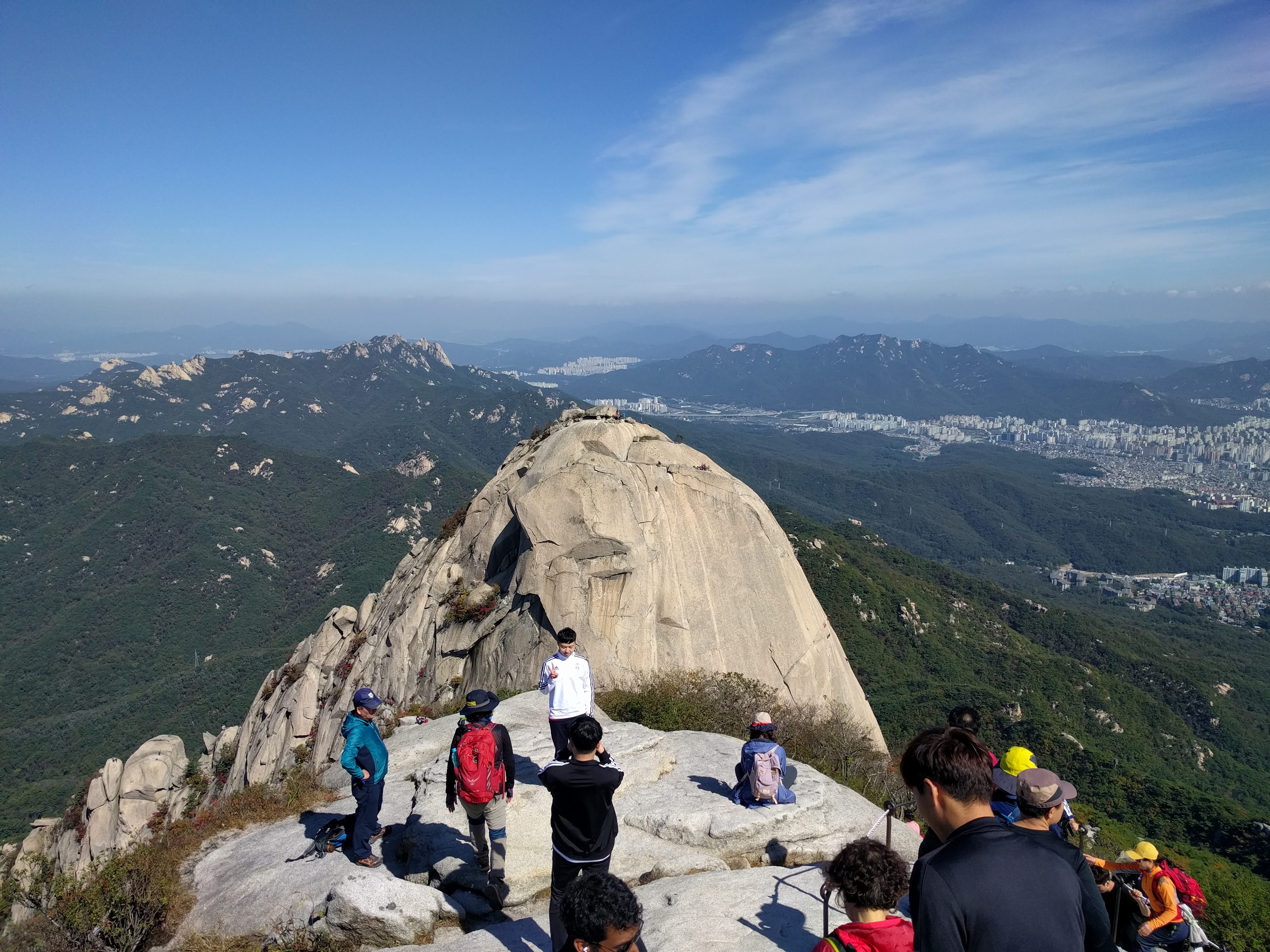 view onto a nearby peak